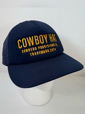 Sendero Provisions Co Navy Blue Cowboy Hat SnapBack Trucker Hat Baseball Cap